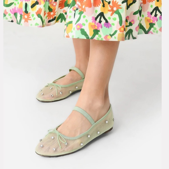 Loeffler Randall Women's Leonie Mesh Ballet Flat - Picture 2 of 2